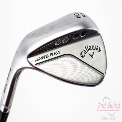 Callaway Jaws Raw Full Toe Chrome Wedge Lob LW 60° 10 Deg Bounce J Grind Dynamic Gold Spinner TI 115 Steel Wedge Flex Left Handed 35.0in