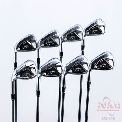 Mint Callaway Apex DCB 21 Iron Set 4-PW AW UST Mamiya Recoil 65 Dart Graphite Regular Left Handed 38.25in