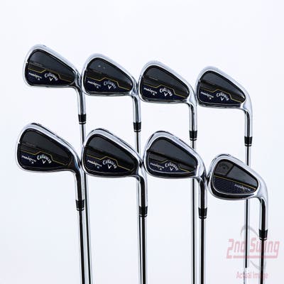 Callaway Paradym X Iron Set 4-PW AW True Temper Elevate MPH 85 Steel Stiff Right Handed 39.5in