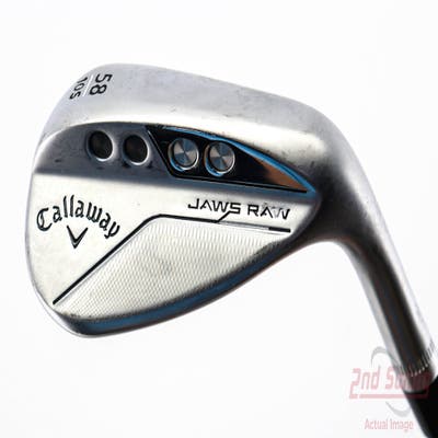 Callaway Jaws Raw Chrome Wedge Lob LW 58° 10 Deg Bounce S Grind Dynamic Gold Spinner TI 115 Steel Wedge Flex Right Handed 35.0in