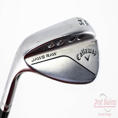 Callaway Jaws Raw Chrome Wedge Sand SW 54° 12 Deg Bounce W Grind Dynamic Gold Spinner TI 115 Steel Wedge Flex Left Handed 35.25in