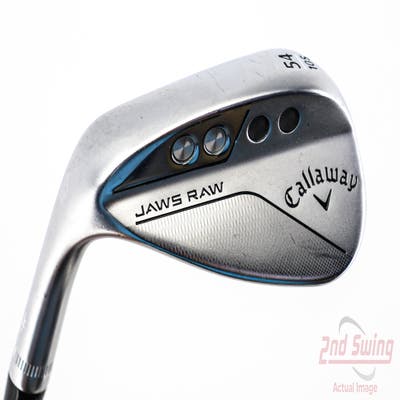 Callaway Jaws Raw Chrome Wedge Sand SW 54° 10 Deg Bounce S Grind Dynamic Gold Spinner TI 115 Graphite Wedge Flex Left Handed 35.25in