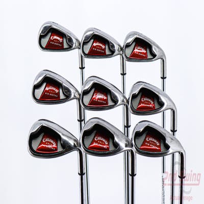 Callaway 2008 Big Bertha Iron Set 5-PW AW SW LW Callaway Big Bertha Steel Steel Uniflex Right Handed 37.75in