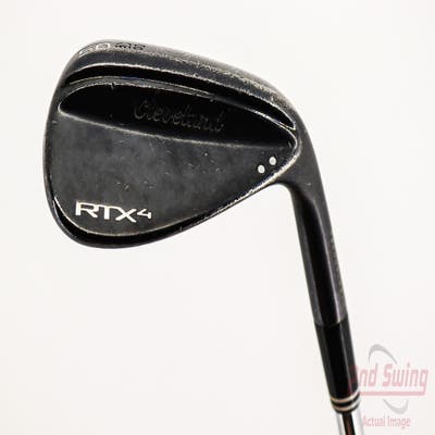 Cleveland RTX 4 Black Satin Wedge Gap GW 50° 10 Deg Bounce Dynamic Gold Tour Issue S400 Steel Stiff Right Handed 35.75in