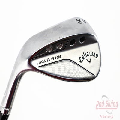 Callaway Jaws Raw Chrome Wedge Lob LW 60° 8 Deg Bounce Z Grind Dynamic Gold Spinner TI 115 Steel Wedge Flex Left Handed 35.0in