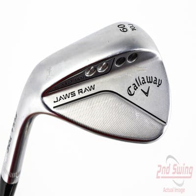 Callaway Jaws Raw Full Toe Chrome Wedge Lob LW 60° 10 Deg Bounce J Grind Dynamic Gold Spinner TI 115 Steel Wedge Flex Left Handed 35.0in