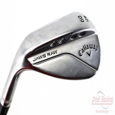 Callaway Jaws Raw Chrome Wedge Lob LW 60° 12 Deg Bounce W Grind Dynamic Gold Spinner TI 115 Steel Wedge Flex Left Handed 35.0in