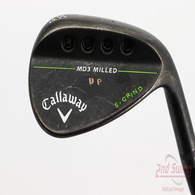 Callaway MD3 Milled Black S-Grind Wedge Gap GW 50° 10 Deg Bounce S Grind True Temper Dynamic Gold S300 Steel Stiff Right Handed 35.75in