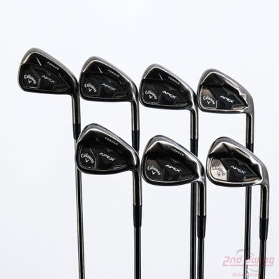 Callaway Apex Smoke 19 Iron Set 4-PW FST KBS $-Taper Black PVD Steel Stiff Right Handed 37.5in