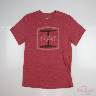 New W/ Logo Mens Level Wear T-Shirt Small S Red MSRP $30