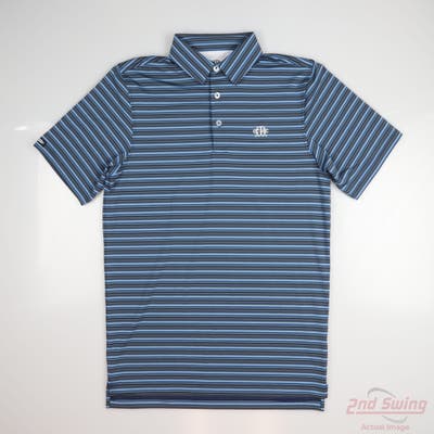 New W/ Logo Mens Straight Down Polo Small S Multi MSRP $96