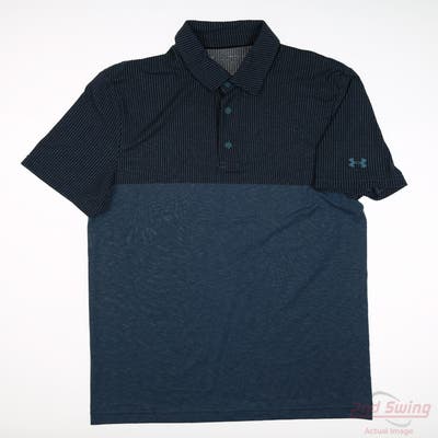 New Mens Under Armour Polo Small S Multi MSRP $70