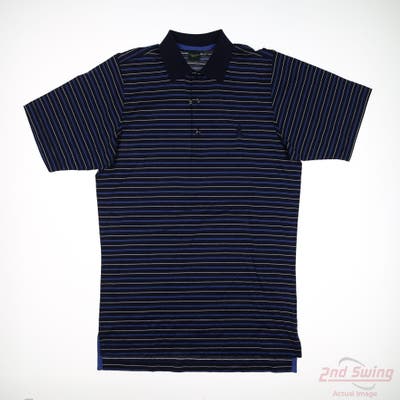 New W/ Logo Mens Fairway & Greene Polo Small S Blue MSRP $75