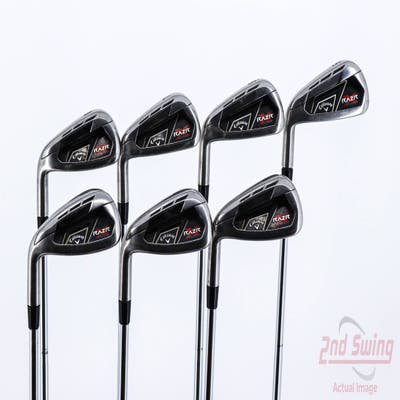 Callaway Razr X Tour Iron Set 5-PW AW True Temper Dynamic Gold S300 Steel Stiff Left Handed 38.25in