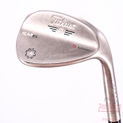 Titleist Vokey SM6 Steel Grey Wedge Sand SW 54° 10 Deg Bounce S Grind SM6 BV Steel Wedge Flex Right Handed 35.75in