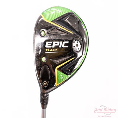 Callaway EPIC Flash Fairway Wood 3 Wood 3W 15° Project X EvenFlow Green 65 Graphite Stiff Left Handed 43.25in