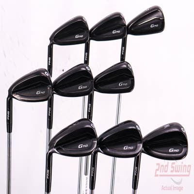 Ping G710 Iron Set 4-PW AW SW AWT 2.0 Steel Regular Left Handed Black Dot 38.75in