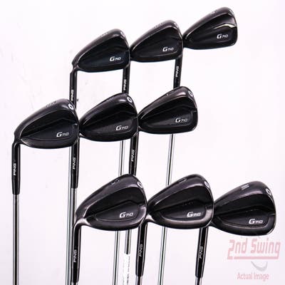 Ping G710 Iron Set 4-PW AW SW AWT 2.0 Steel Regular Left Handed Black Dot 38.5in