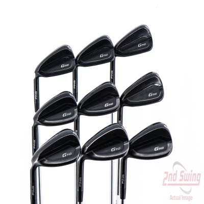 Ping G710 Iron Set 4-PW AW SW AWT 2.0 Steel Regular Left Handed Black Dot 38.75in