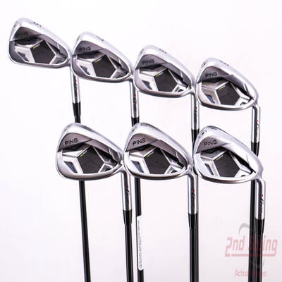 Ping G430 Iron Set 6-PW AW SW ALTA CB Black Graphite Senior Right Handed Red dot 38.5in