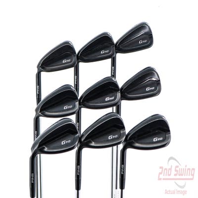 Ping G710 Iron Set 4-PW AW SW AWT 2.0 Steel Regular Left Handed Black Dot 38.75in