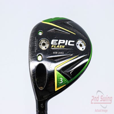 Callaway EPIC Flash Sub Zero Fairway Wood 3 Wood 3W 15° PX HZRDUS Smoke Black 70 Graphite Stiff Left Handed 43.25in