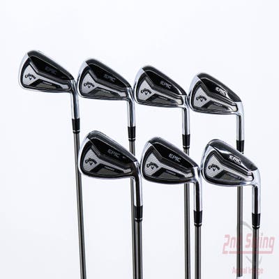 Callaway EPIC Forged Iron Set 4-PW Aerotech SteelFiber fc80 Graphite Regular Right Handed 39.5in