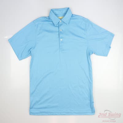 New Mens DONALD ROSS Polo Small S Blue MSRP $80