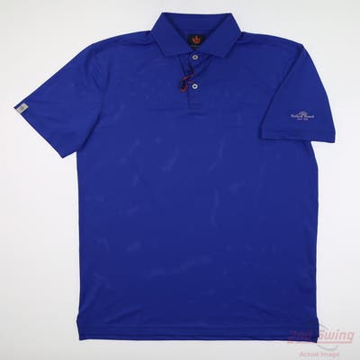 New W/ Logo Mens DONALD ROSS Polo Small S Blue MSRP $90