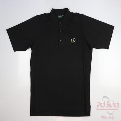 New W/ Logo Mens Fairway & Greene Polo Small S Black MSRP $80