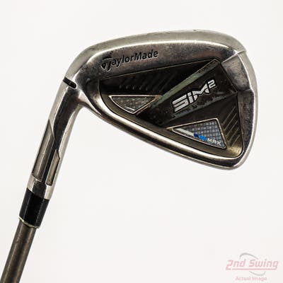 TaylorMade SIM2 MAX Single Iron 7 Iron Aerotech SteelFiber fc90cw Graphite Regular Left Handed 38.0in