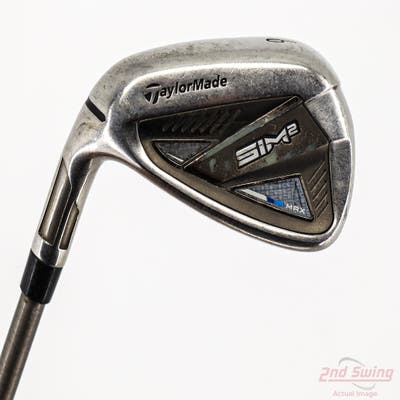 TaylorMade SIM2 MAX Single Iron 9 Iron Aerotech SteelFiber fc90cw Graphite Regular Left Handed 37.0in