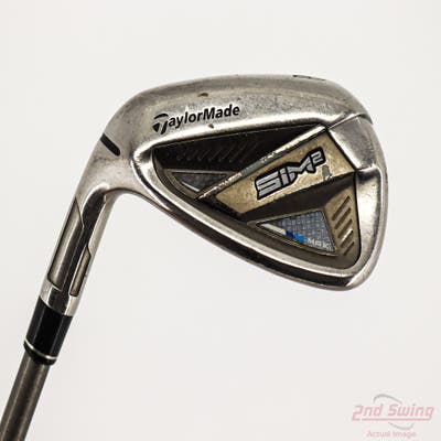 TaylorMade SIM2 MAX Single Iron Pitching Wedge PW Aerotech SteelFiber fc90cw Graphite Regular Left Handed 36.5in