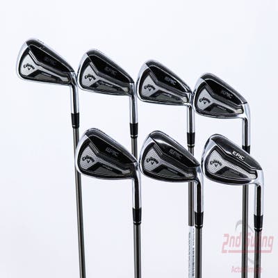 Callaway 2019 Epic Forged Star Iron Set 5-PW AW Aerotech SteelFiber fc80 Graphite Regular Right Handed 38.5in