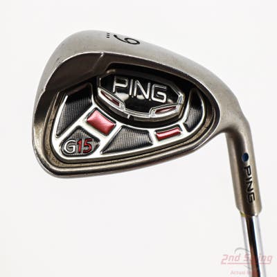 Ping G15 Single Iron 9 Iron Ping CFS Steel Stiff Right Handed Blue Dot 35.75in