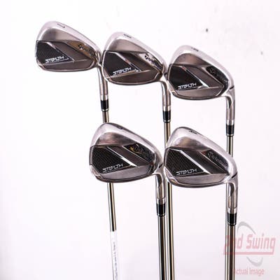 TaylorMade Stealth Iron Set 7-PW AW UST Mamiya Recoil ESX 460 F2 Graphite Senior Right Handed 37.0in