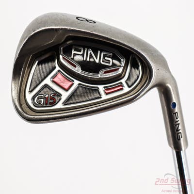 Ping G15 Single Iron 8 Iron Ping AWT Steel Regular Right Handed Blue Dot 35.25in