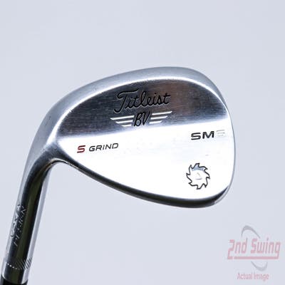 Titleist Vokey SM6 Tour Chrome Wedge Sand SW 54° 10 Deg Bounce S Grind SM6 BV Steel Wedge Flex Left Handed 35.5in