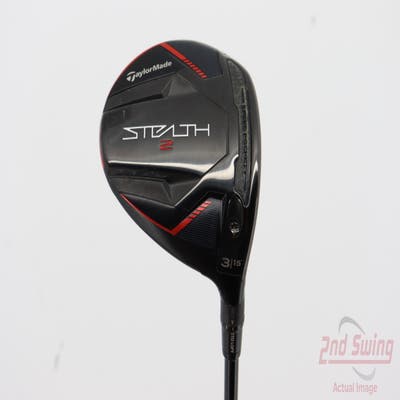 TaylorMade Stealth 2 Fairway Wood 3 Wood 3W 15° PX HZRDUS Smoke Red RDX 75 Graphite Stiff Right Handed 43.5in