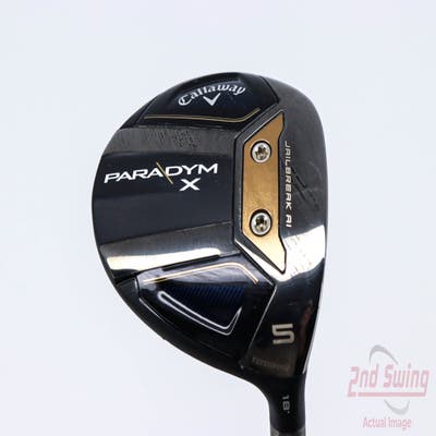 Callaway Paradym X Fairway Wood 5 Wood 5W 18° PX HZRDUS Silver Gen4 60 Graphite Regular Right Handed 42.75in