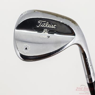 Titleist Vokey SM7 Tour Chrome Wedge Lob LW 58° 10 Deg Bounce S Grind SM7 BV Steel Wedge Flex Right Handed 35.25in