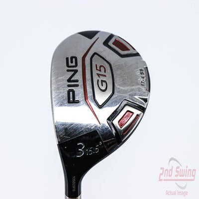 Ping G15 Fairway Wood 3 Wood 3W 15.5° Ping TFC 149F Graphite Stiff Left Handed 43.5in