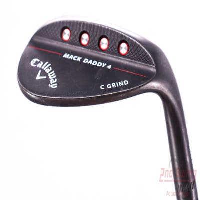 Callaway Mack Daddy 4 Black Wedge Lob LW 58° 8 Deg Bounce C Grind Dynamic Gold Tour Issue 115 Steel Stiff Right Handed 35.25in