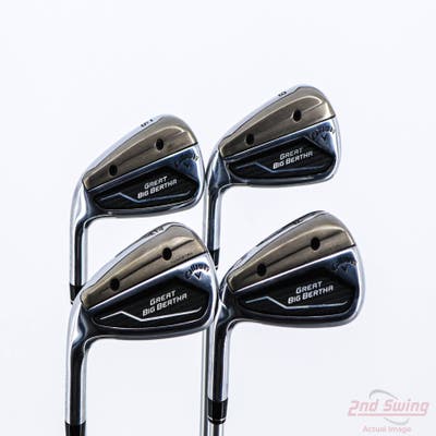 Callaway Great Big Bertha 23 Iron Set 8-PW AW Aldila Ascent Blue 50 Graphite Senior Left Handed 38.0in