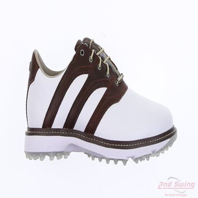 New Mens Golf Shoe Adidas MC Z-Traxion Medium 9 White/Brown MSRP $180 IG0910