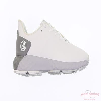 New Mens Golf Shoe G-Fore MG4 Plus 8.5 White/Grey MSRP $185 G4MA23EF25