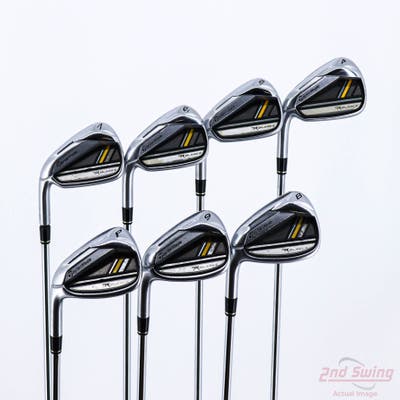 TaylorMade Rocketbladez Iron Set 4-PW TM Matrix RocketFuel 85 Steel Regular Left Handed 39.5in