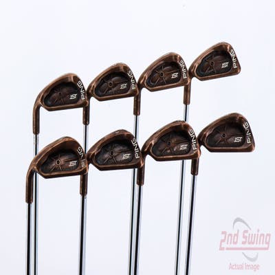 Ping ISI Beryllium Copper Iron Set 3-PW Ping JZ Steel Regular Left Handed Black Dot 38.25in