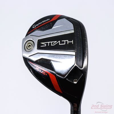 TaylorMade Stealth Plus Fairway Wood 3 Wood 3W 15° PX HZRDUS Smoke Red RDX 75 Graphite Stiff Right Handed 42.0in