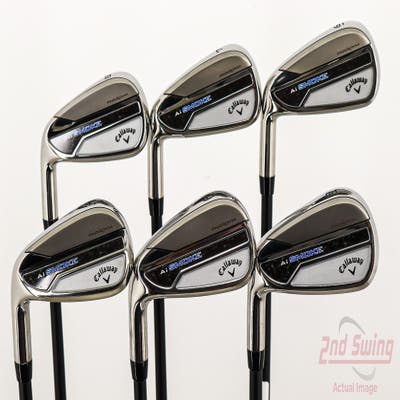 Mint Callaway Paradym Ai Smoke Iron Set 6-PW AW Project X Cypher 60 Graphite Regular Left Handed 38.0in